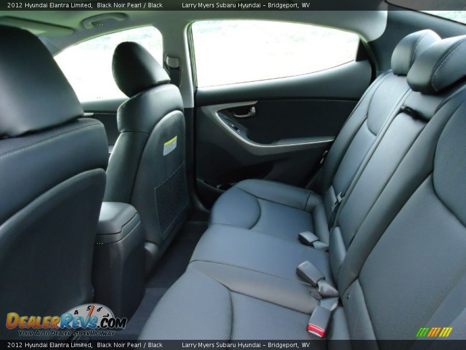 Black Interior - 2012 Hyundai Elantra Limited Photo #21