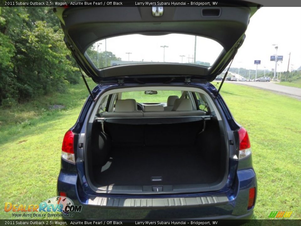 2011 Subaru Outback 2.5i Wagon Azurite Blue Pearl / Off Black Photo #10