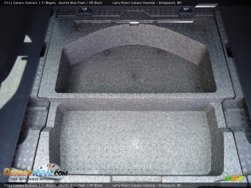 2011 Subaru Outback 2.5i Wagon Azurite Blue Pearl / Off Black Photo #12