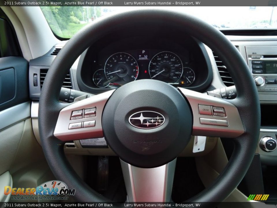 2011 Subaru Outback 2.5i Wagon Steering Wheel Photo #15