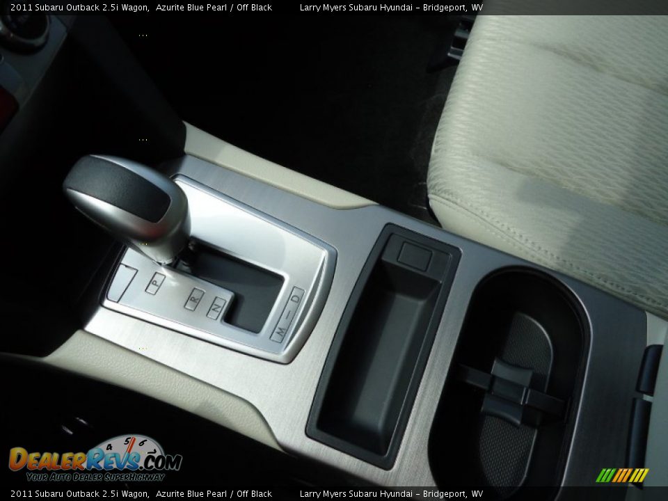 2011 Subaru Outback 2.5i Wagon Azurite Blue Pearl / Off Black Photo #19