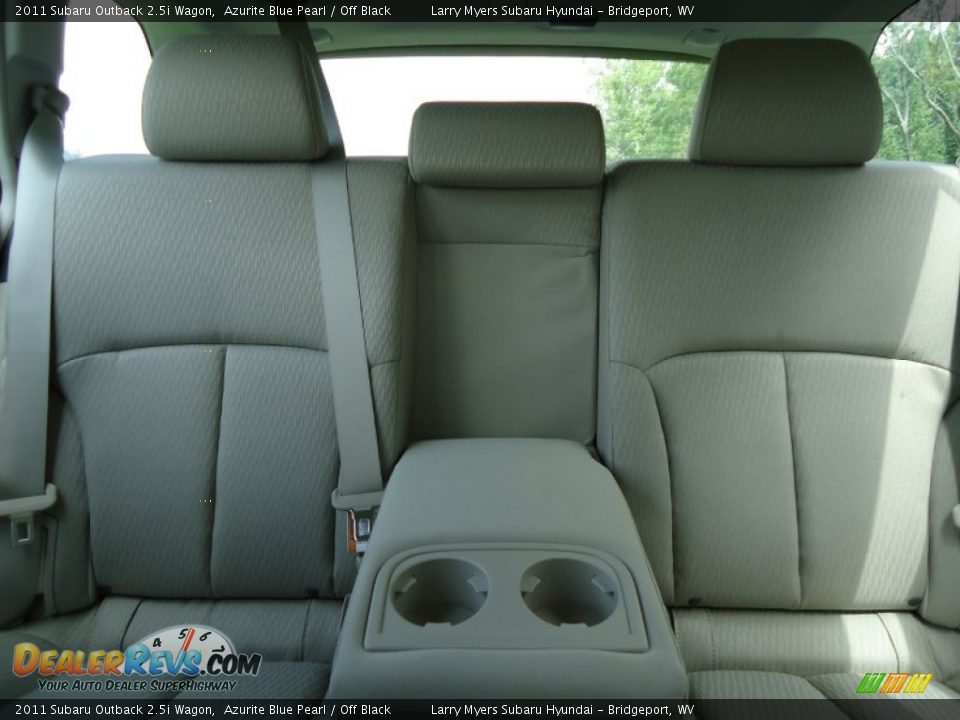 Off Black Interior - 2011 Subaru Outback 2.5i Wagon Photo #20