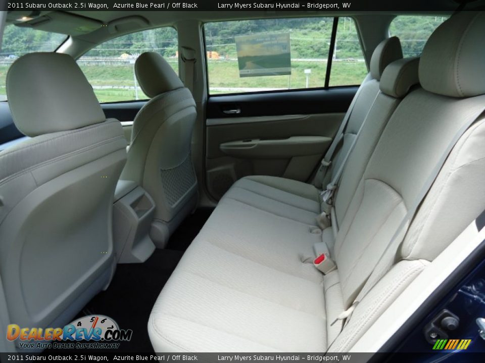 Off Black Interior - 2011 Subaru Outback 2.5i Wagon Photo #21