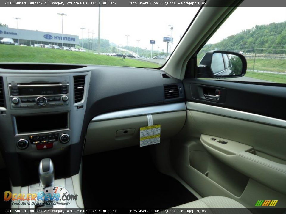 2011 Subaru Outback 2.5i Wagon Azurite Blue Pearl / Off Black Photo #23