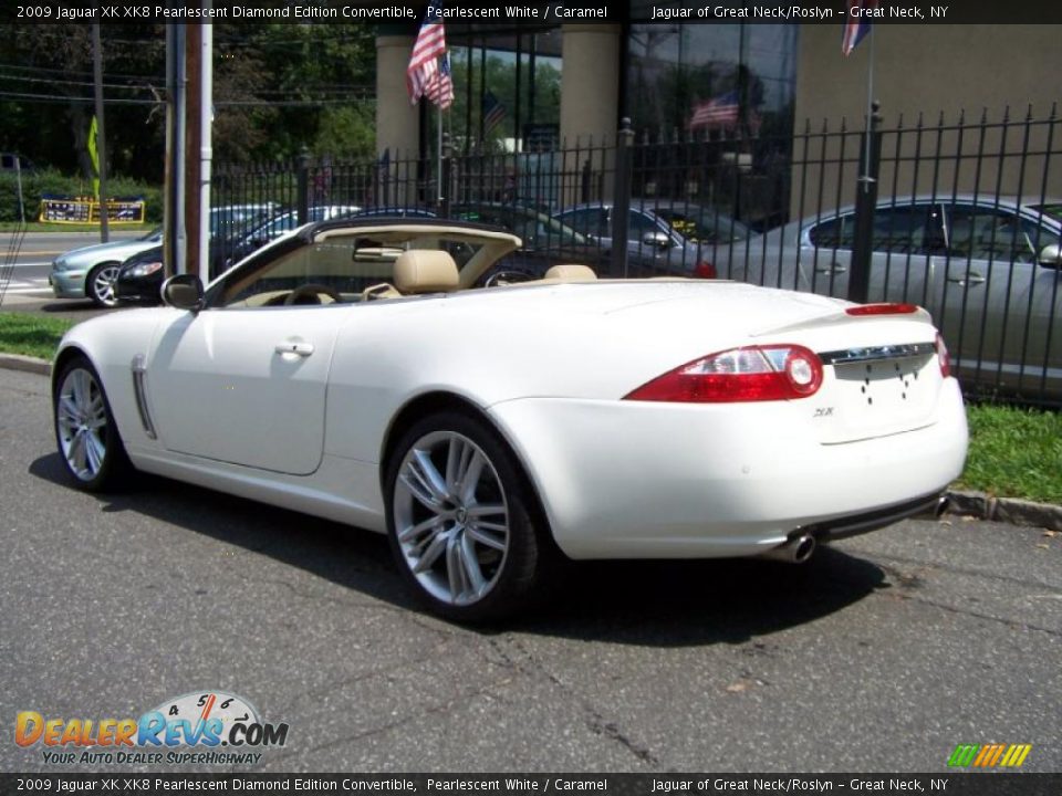 Pearlescent White 2009 Jaguar XK XK8 Pearlescent Diamond Edition Convertible Photo #4