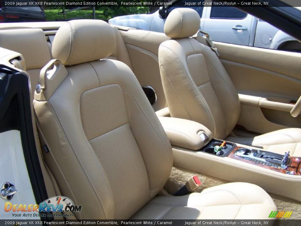 Caramel Interior - 2009 Jaguar XK XK8 Pearlescent Diamond Edition Convertible Photo #11