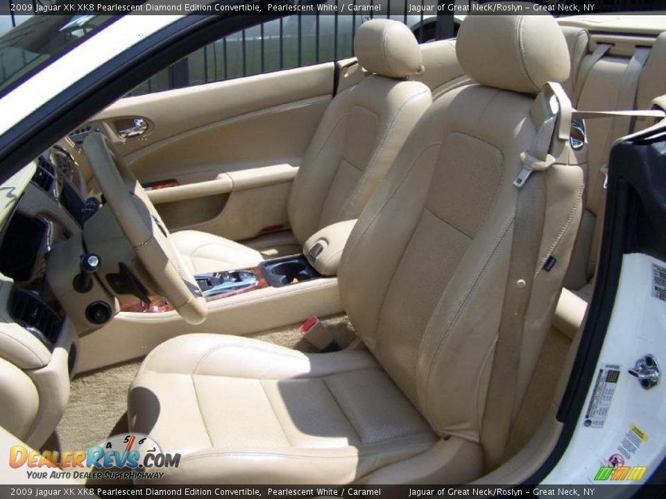 Caramel Interior - 2009 Jaguar XK XK8 Pearlescent Diamond Edition Convertible Photo #16