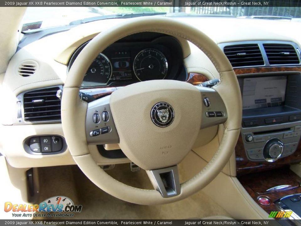 2009 Jaguar XK XK8 Pearlescent Diamond Edition Convertible Steering Wheel Photo #27