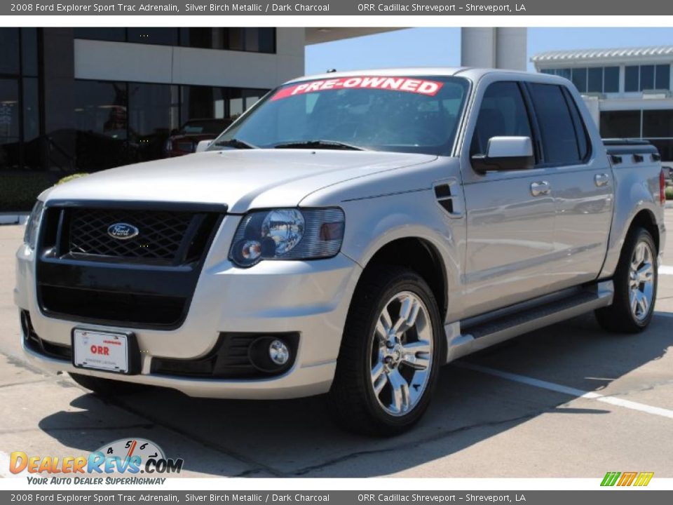 2008 Ford Explorer Sport Trac Adrenalin Silver Birch Metallic / Dark Charcoal Photo #1
