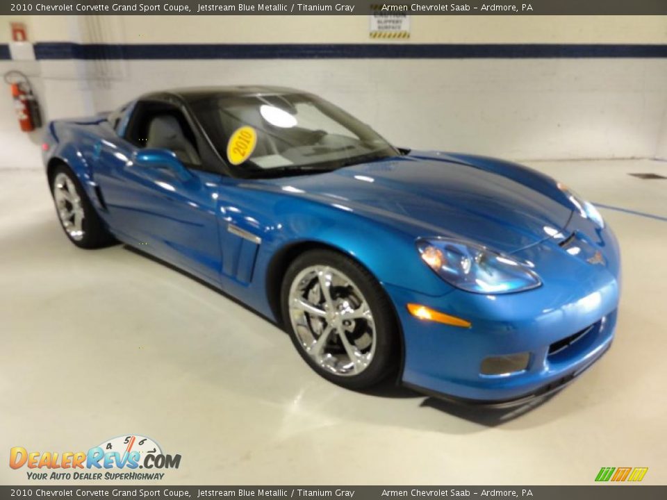 2010 Chevrolet Corvette Grand Sport Coupe Jetstream Blue Metallic / Titanium Gray Photo #4