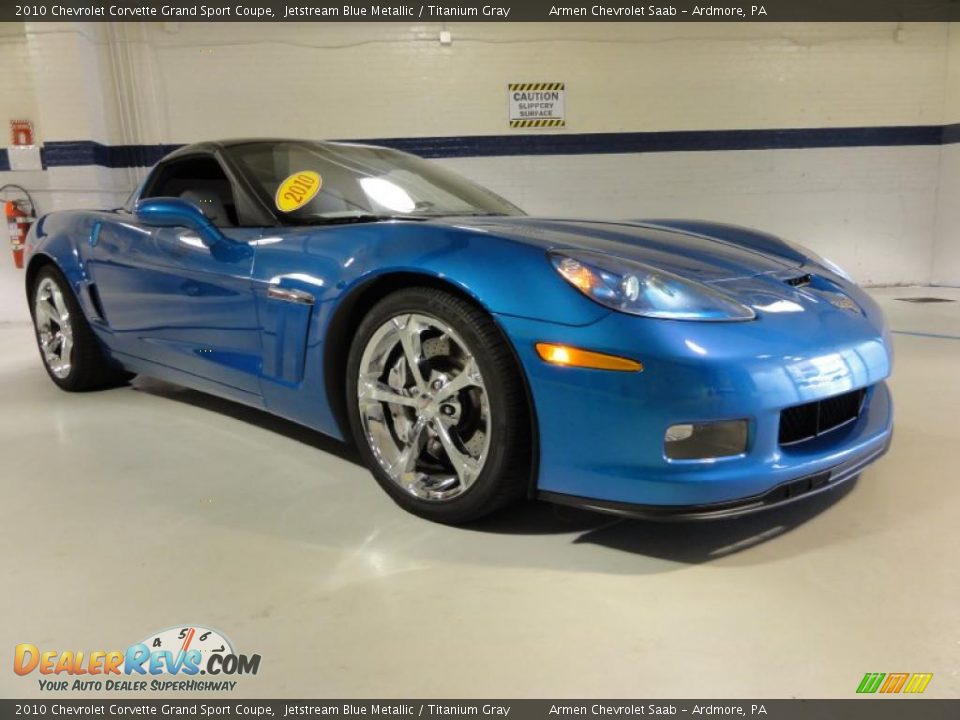 2010 Chevrolet Corvette Grand Sport Coupe Jetstream Blue Metallic / Titanium Gray Photo #5