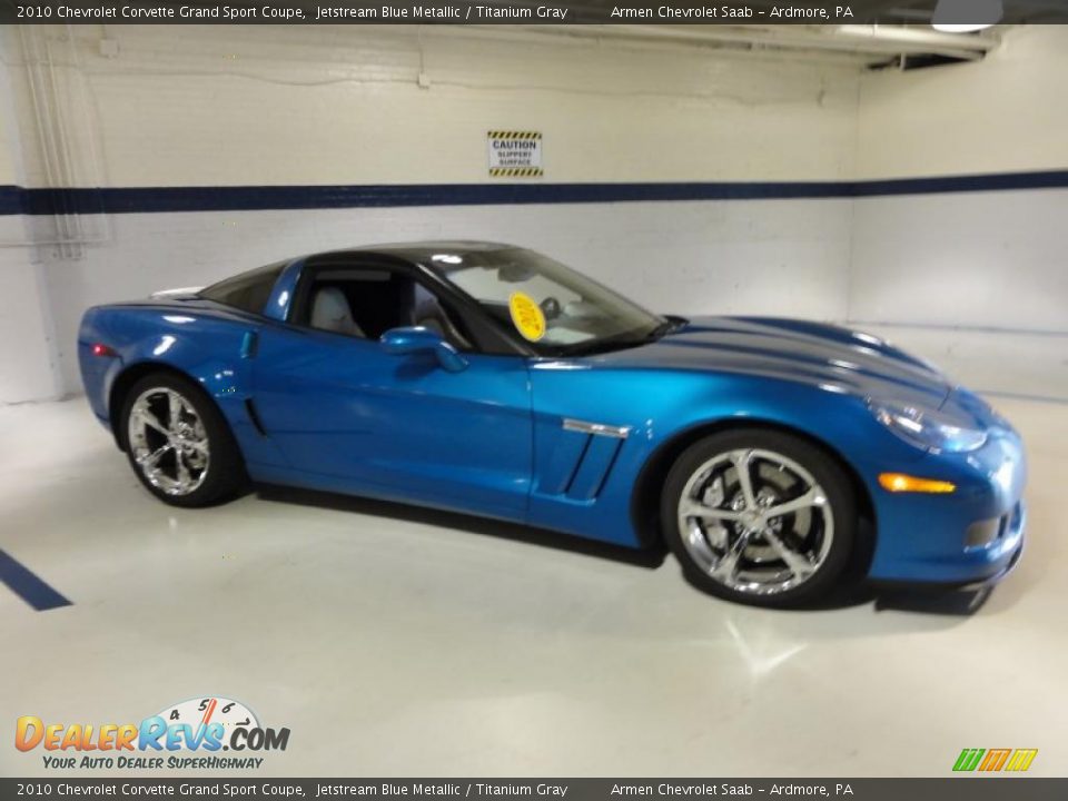 Jetstream Blue Metallic 2010 Chevrolet Corvette Grand Sport Coupe Photo #6