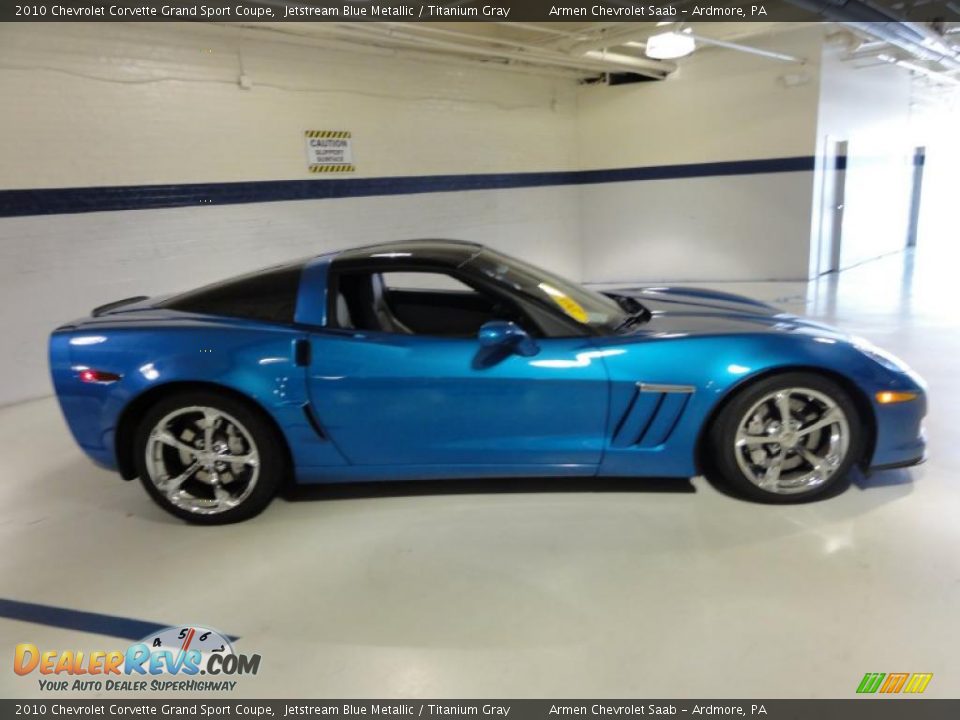 2010 Chevrolet Corvette Grand Sport Coupe Jetstream Blue Metallic / Titanium Gray Photo #7