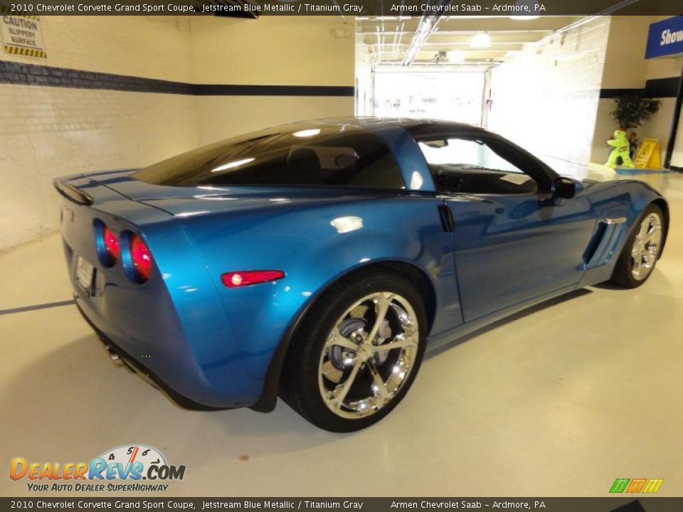 2010 Chevrolet Corvette Grand Sport Coupe Jetstream Blue Metallic / Titanium Gray Photo #8