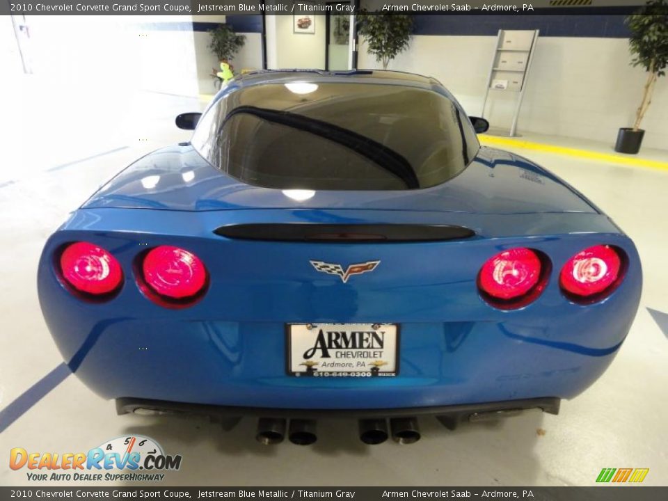 2010 Chevrolet Corvette Grand Sport Coupe Jetstream Blue Metallic / Titanium Gray Photo #9