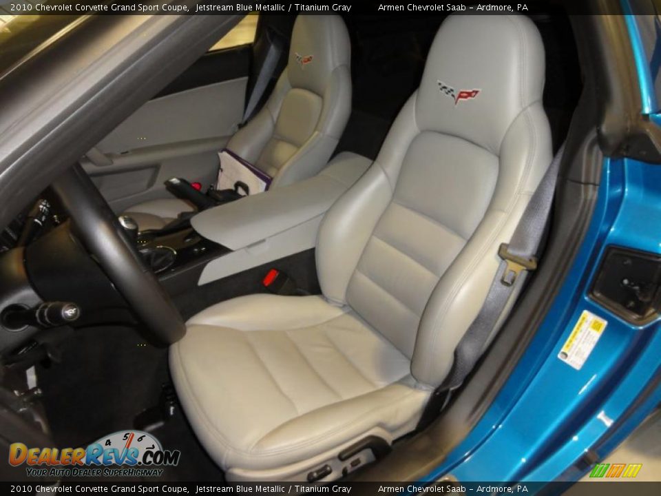 Titanium Gray Interior - 2010 Chevrolet Corvette Grand Sport Coupe Photo #16