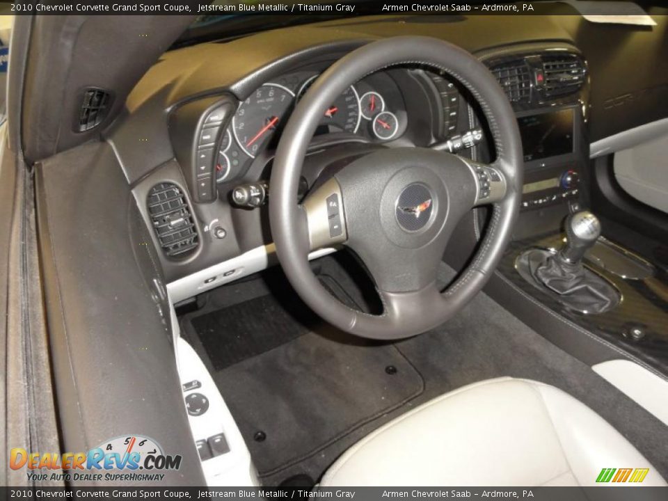 2010 Chevrolet Corvette Grand Sport Coupe Jetstream Blue Metallic / Titanium Gray Photo #17