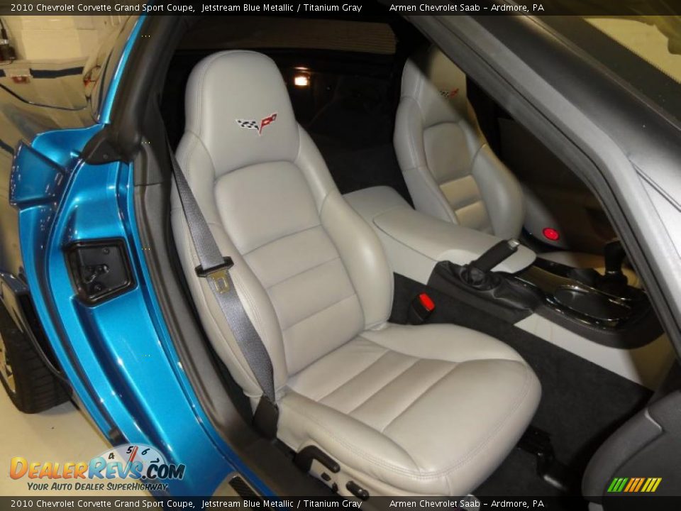 Titanium Gray Interior - 2010 Chevrolet Corvette Grand Sport Coupe Photo #22