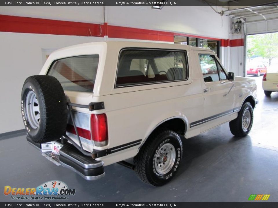 Colonial White 1990 Ford Bronco XLT 4x4 Photo #4