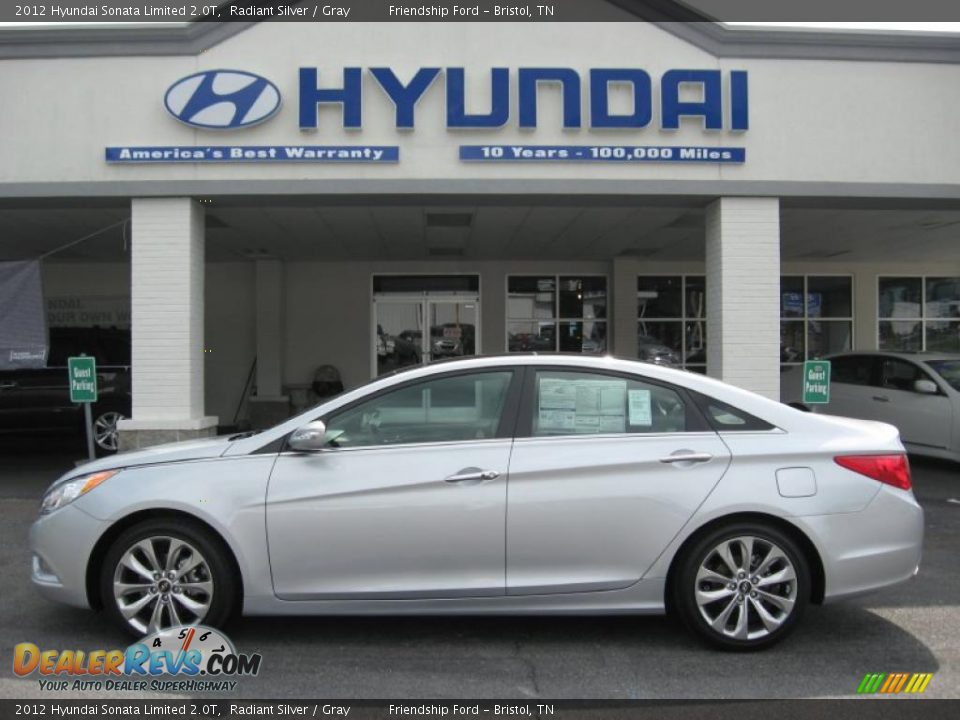 2012 Hyundai Sonata Limited 2.0T Radiant Silver / Gray Photo #1