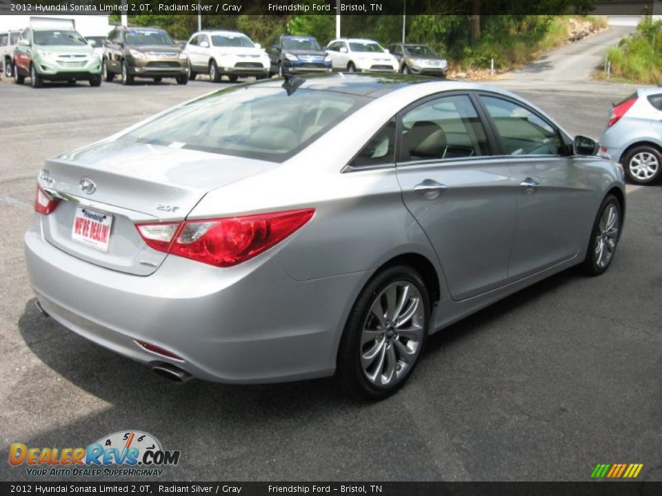 2012 Hyundai Sonata Limited 2.0T Radiant Silver / Gray Photo #6