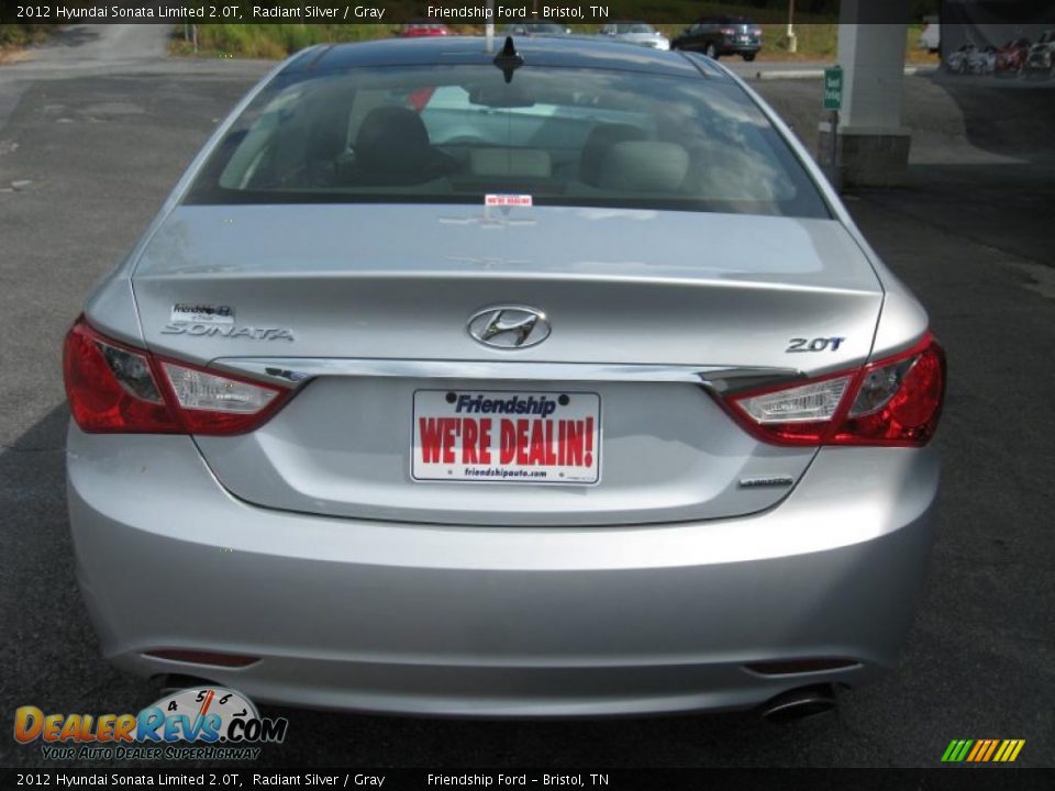 2012 Hyundai Sonata Limited 2.0T Radiant Silver / Gray Photo #7