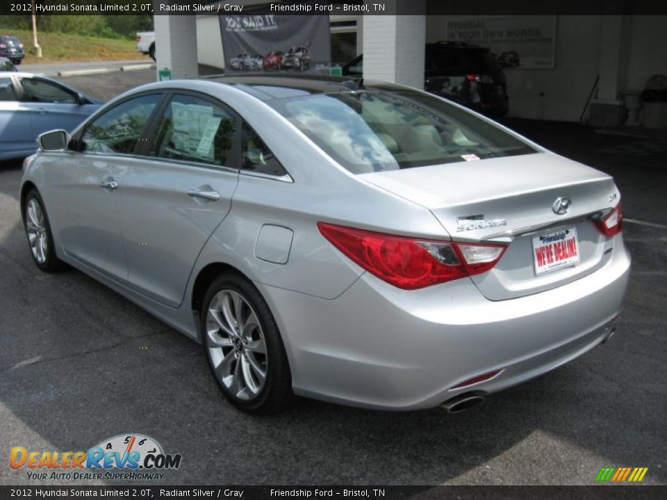 2012 Hyundai Sonata Limited 2.0T Radiant Silver / Gray Photo #8