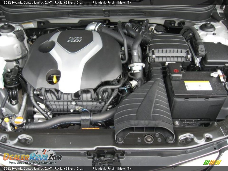 2012 Hyundai Sonata Limited 2.0T 2.0 Liter GDI Turbocharged DOHC 16-Valve D-CVVT 4 Cylinder Engine Photo #9