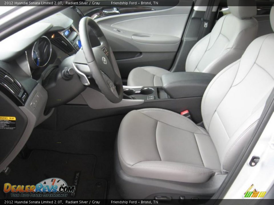 Gray Interior - 2012 Hyundai Sonata Limited 2.0T Photo #12