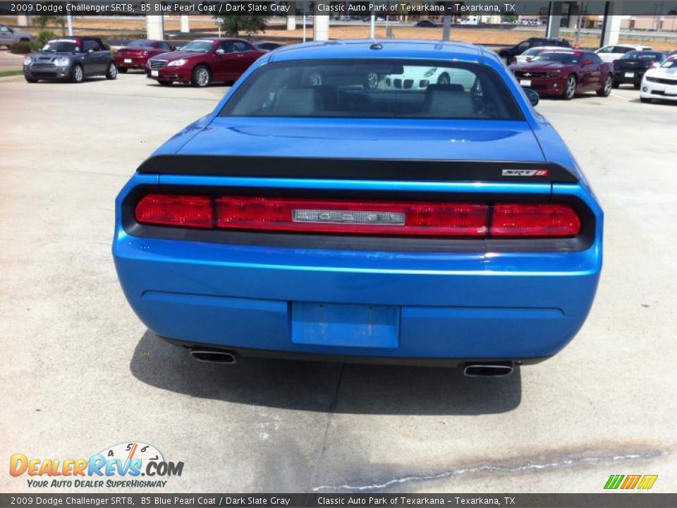 2009 Dodge Challenger SRT8 B5 Blue Pearl Coat / Dark Slate Gray Photo #6