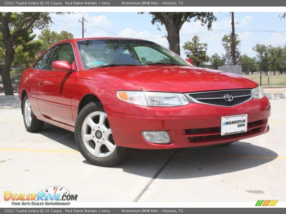 2001 Toyota Solara SE V6 Coupe Red Flame Metallic / Ivory Photo #1