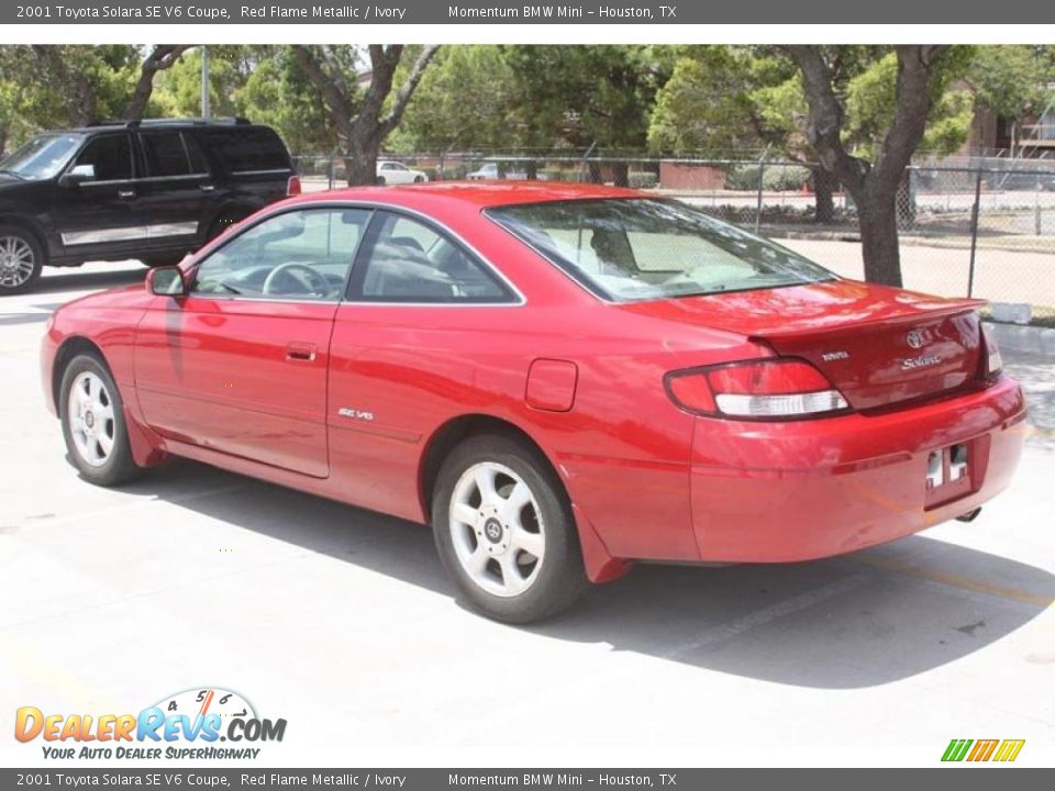 2001 Toyota Solara SE V6 Coupe Red Flame Metallic / Ivory Photo #12