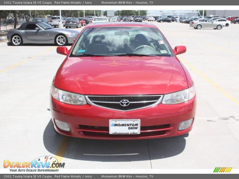 2001 Toyota Solara SE V6 Coupe Red Flame Metallic / Ivory Photo #15