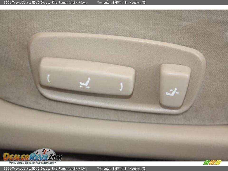 2001 Toyota Solara SE V6 Coupe Red Flame Metallic / Ivory Photo #16