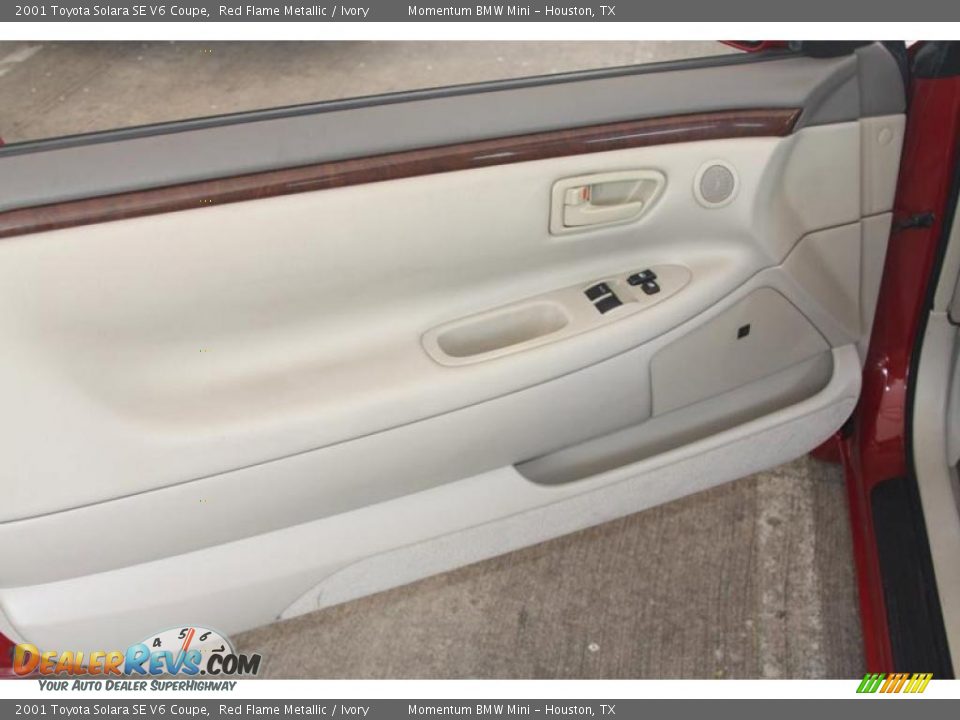 2001 Toyota Solara SE V6 Coupe Red Flame Metallic / Ivory Photo #17