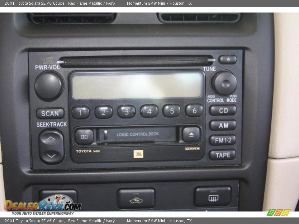 2001 Toyota Solara SE V6 Coupe Red Flame Metallic / Ivory Photo #20