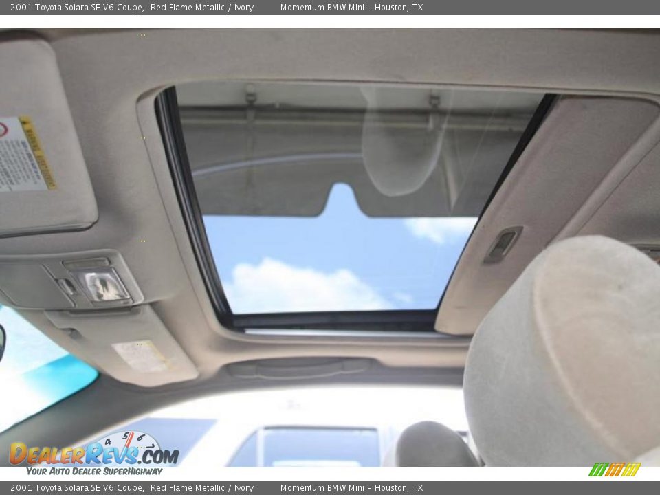 2001 Toyota Solara SE V6 Coupe Red Flame Metallic / Ivory Photo #22