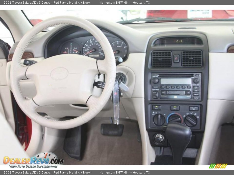 2001 Toyota Solara SE V6 Coupe Red Flame Metallic / Ivory Photo #23