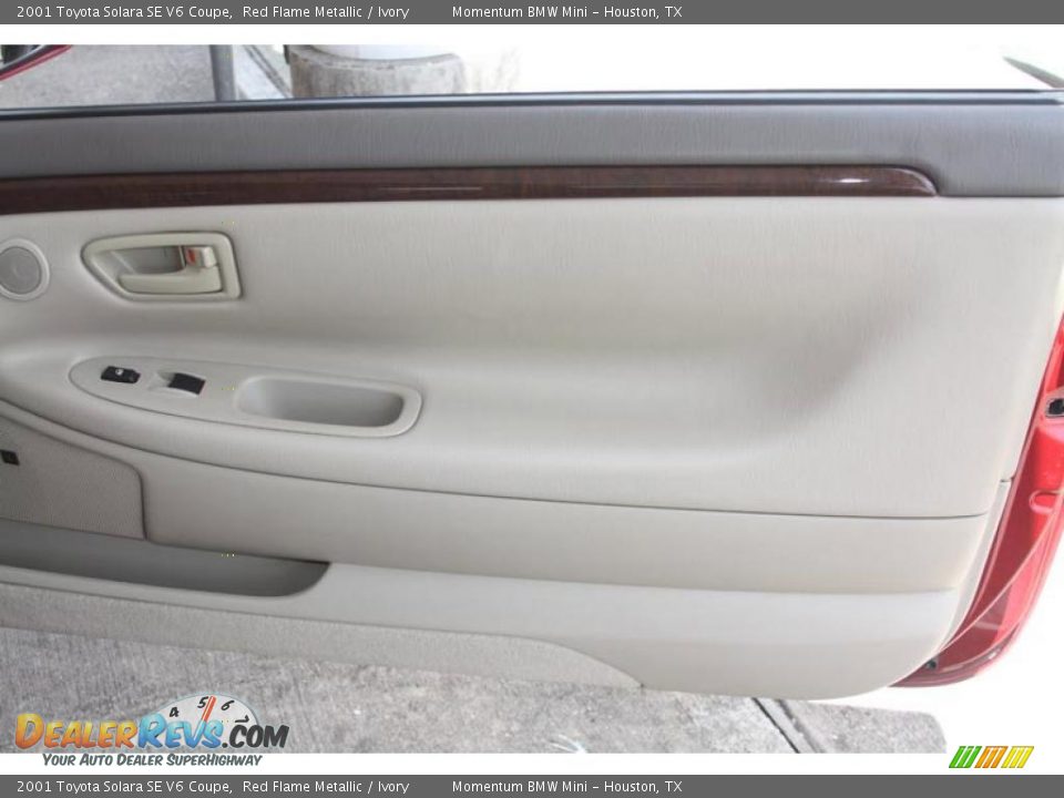 2001 Toyota Solara SE V6 Coupe Red Flame Metallic / Ivory Photo #27