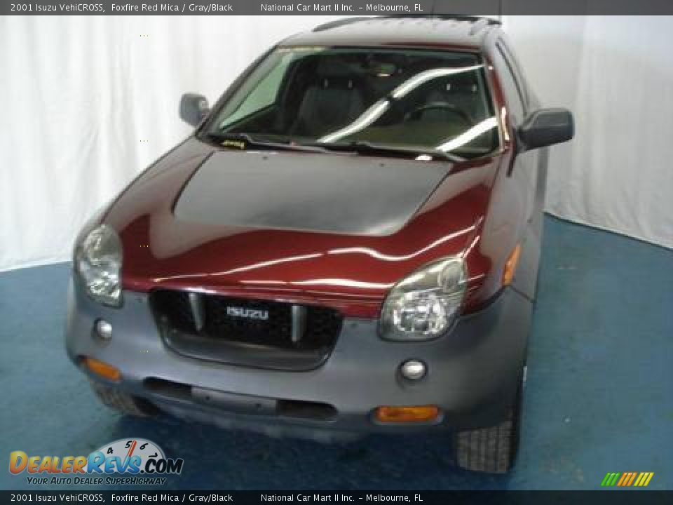 2001 Isuzu VehiCROSS Foxfire Red Mica / Gray/Black Photo #2