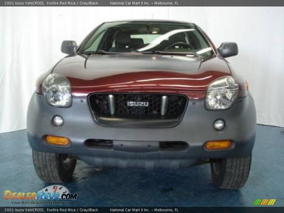 2001 Isuzu VehiCROSS Foxfire Red Mica / Gray/Black Photo #3