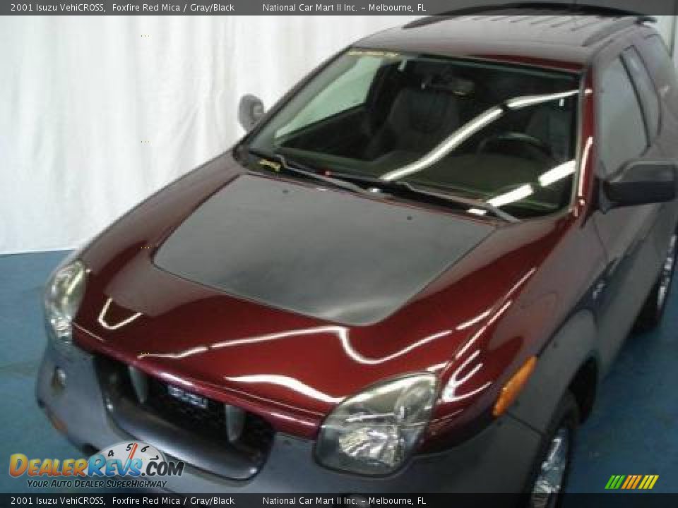 2001 Isuzu VehiCROSS Foxfire Red Mica / Gray/Black Photo #9