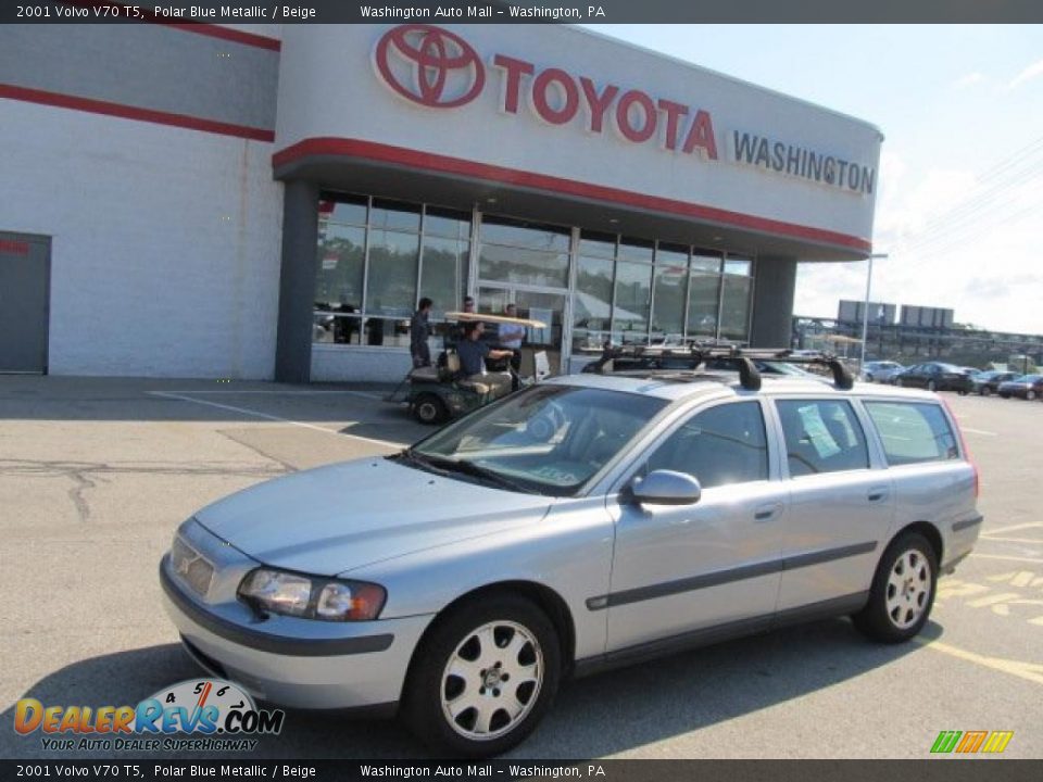 2001 Volvo V70 T5 Polar Blue Metallic / Beige Photo #1