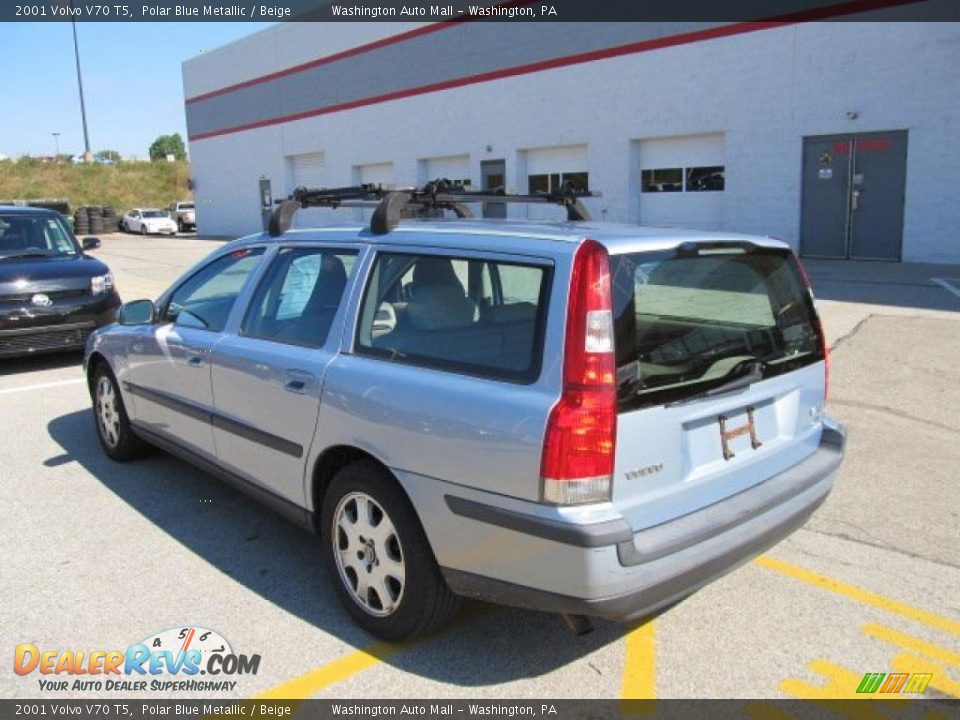 2001 Volvo V70 T5 Polar Blue Metallic / Beige Photo #5