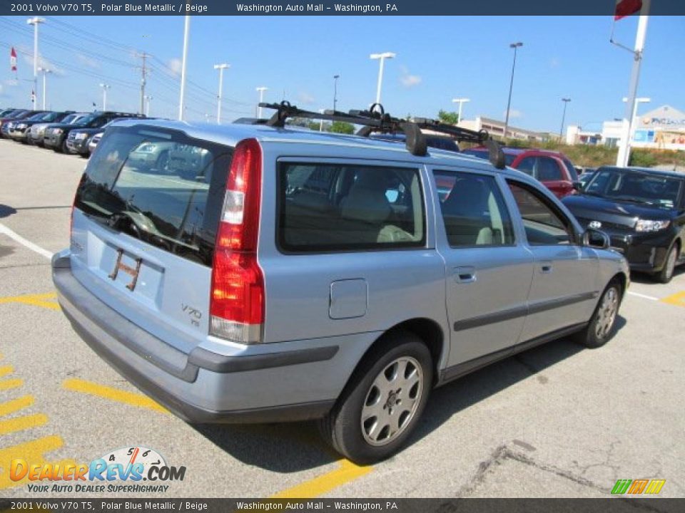 2001 Volvo V70 T5 Polar Blue Metallic / Beige Photo #7