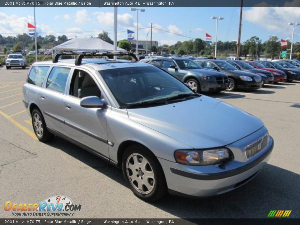 2001 Volvo V70 T5 Polar Blue Metallic / Beige Photo #9