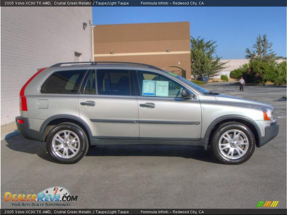 2005 Volvo XC90 T6 AWD Crystal Green Metallic / Taupe/Light Taupe Photo #3