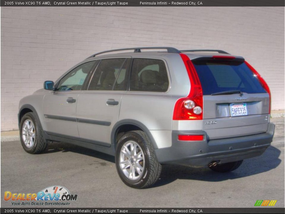 2005 Volvo XC90 T6 AWD Crystal Green Metallic / Taupe/Light Taupe Photo #4