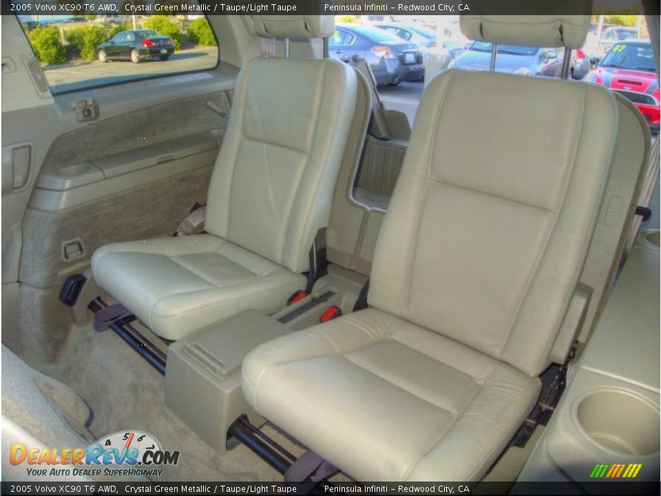 2005 Volvo XC90 T6 AWD Crystal Green Metallic / Taupe/Light Taupe Photo #27