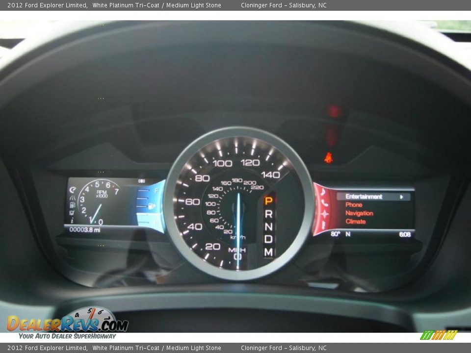 2012 Ford Explorer Limited Gauges Photo #30